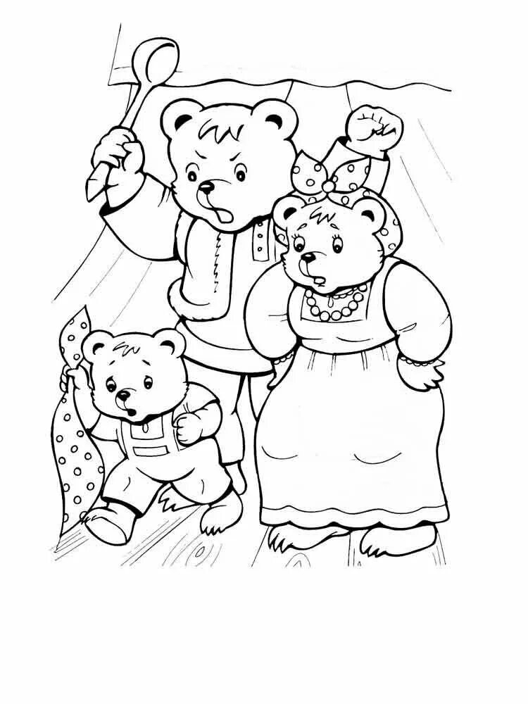 Раскраска русские народные сказки три медведя. Маша из сказки три медведя раскраска. Раскраска. Три медведя. Три медведя раскраска для детей. Картинки из сказок раскраски
