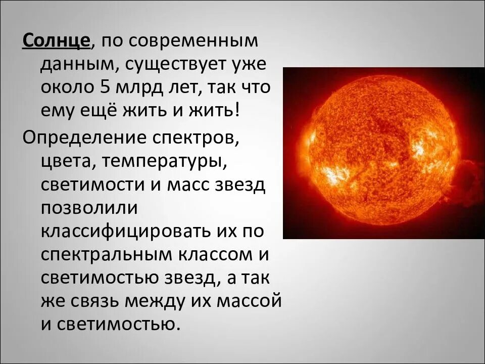 Светимость и температура звезд. Сколько лет существует солнце по современным данным. Разнообразие звезд. Презентация разнообразие звезд.