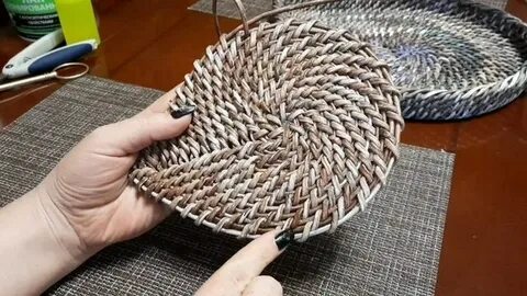 Корневое плетение из бумажной лозы мк