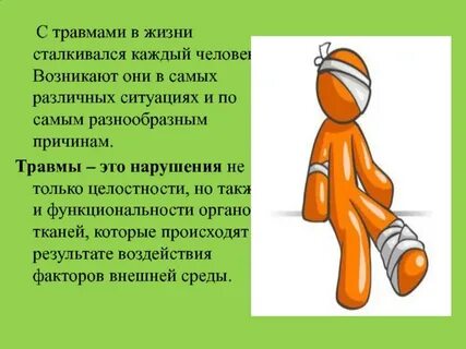 Презентации травмы