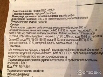 Ибупрофен канон инструкция