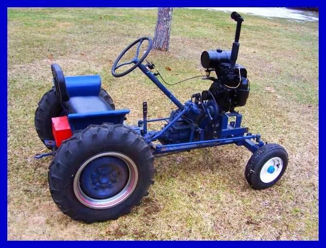 Детский самодельный трактором буксунчик Дерев'яний трактор/Wooden tractor YouTube