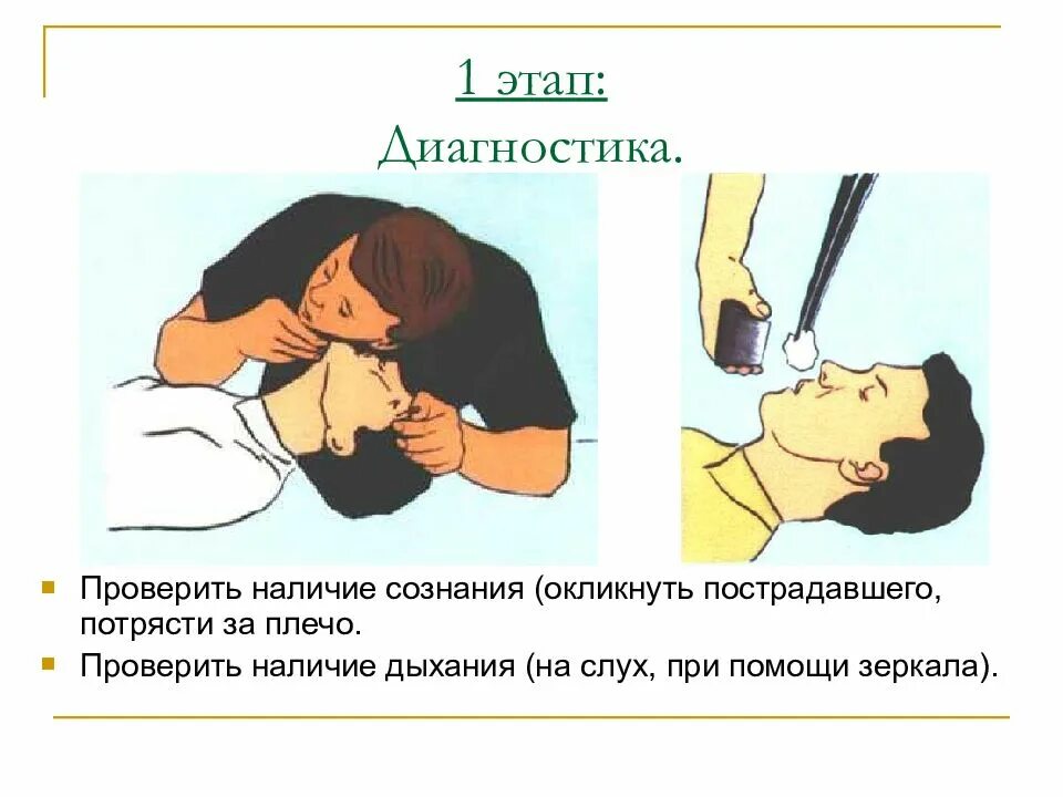 Как проверить наличие сознание у человека. Методы определения наличия или отсутствия дыхания у пострадавшего. определение наличия дыхания у пострадавшего. определить наличие дыхания у пострадавшего. проверка наличия дыхания у пострадавшего.