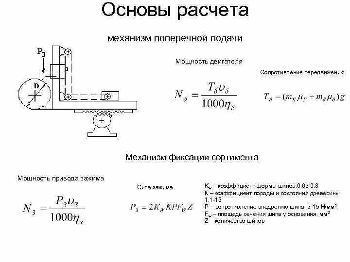 Подача расчет