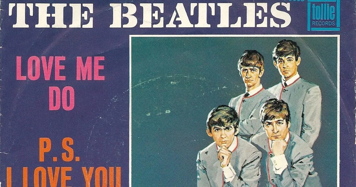 Первый сингл Битлз. Love me do the Beatles. Сингл Love me do. Beatles "Love".