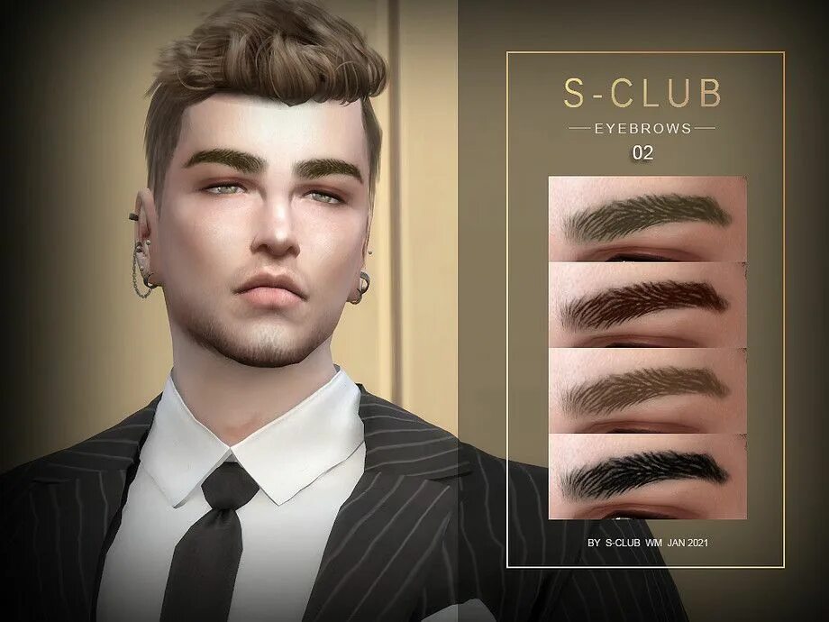 Sims 4 - MH Eyebrows N51 by MagicHand - --12 available colors-- --Compatible wit