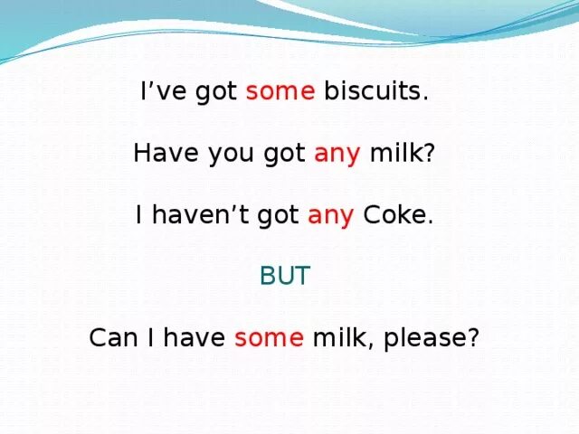 Can i have some или any. Have got a an some any правило. Some any правило can i have. I haven't got предложения.