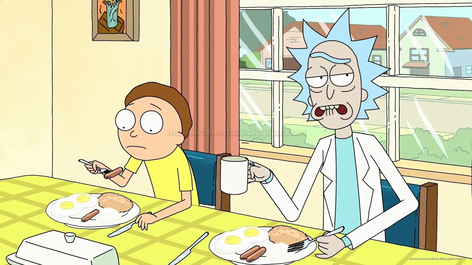Morty sniffs