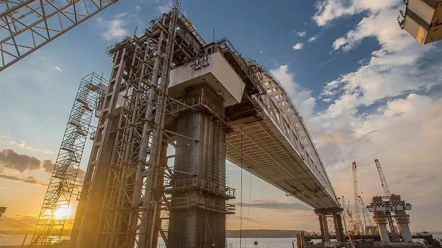 Мост на остров русский во владивостоке. Аванбек и арьербек. Фарватерные опоры крымского моста. Отчет о строительстве моста enshrouded. Керченский пролив.