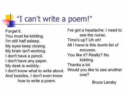 I need to write