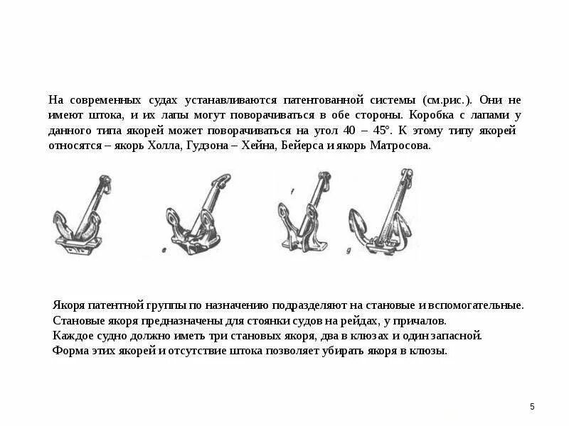 Какие типы якорей. Становые якоря вспомогательные якоря. типы якорей и их характеристики. типы становых якорей. устройство якоря холла.