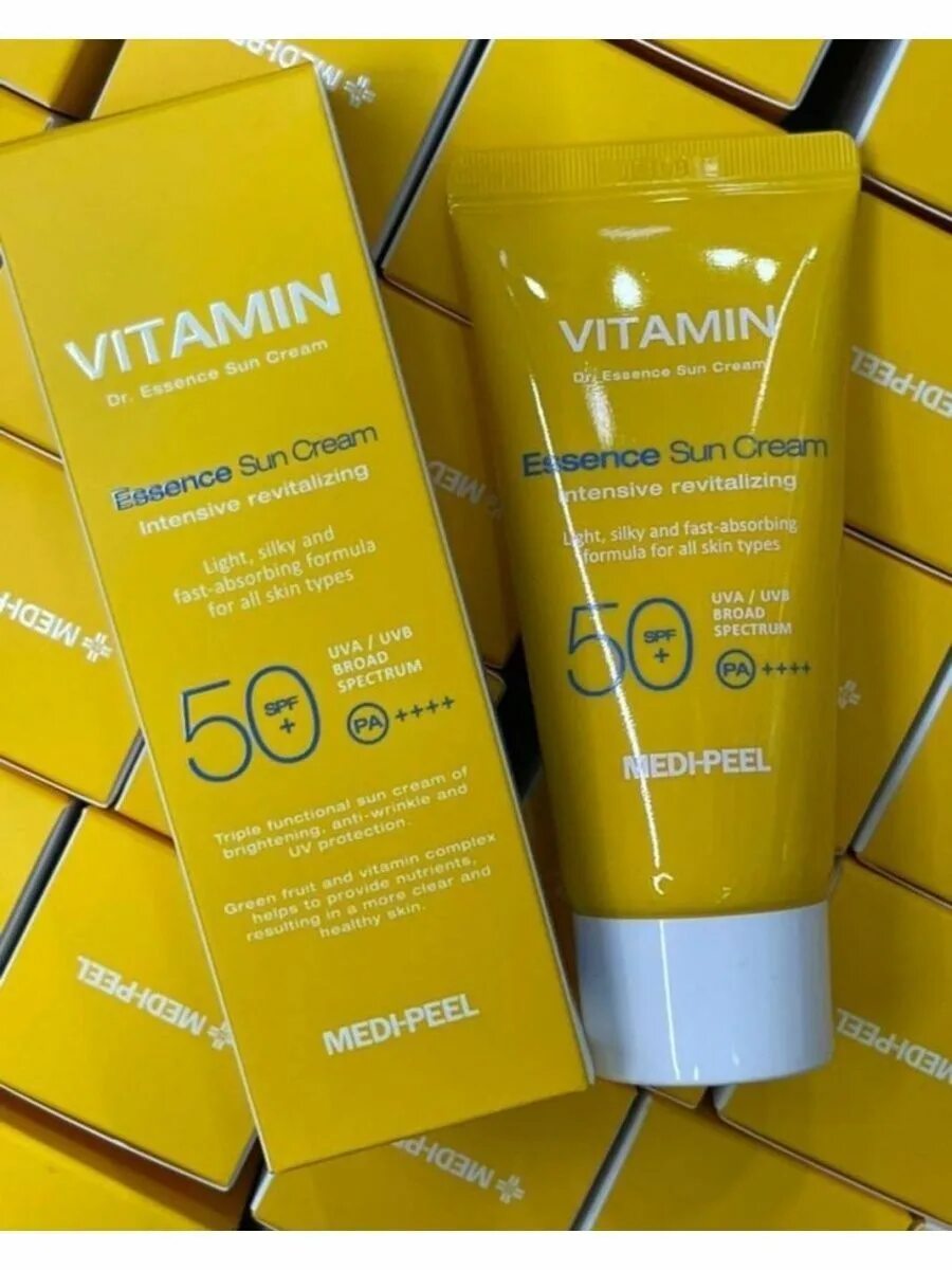 Medi Peel Vitamin 50 SPF. Medi Peel Vitamin Essence Sun Cream. Medi-Peel Vitamin Dr. Essence Sun Cream spf50+ pa+++ 50ml. Medi-Peel солнцезащитный крем Vitamin Dr. Essence Sun Cream.