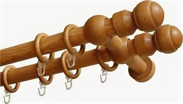 Карниз круглый деревянный