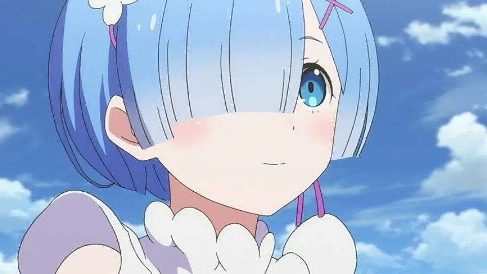 Rem клипы. Рэм резеро. rem re zero. рэм скрины.