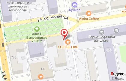 Карта ростова космонавтов
