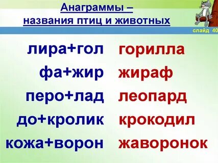 Коршун анаграмма
