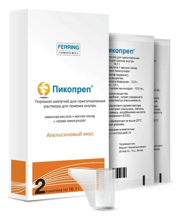 Пикопреп порошок шип 16,1г №2. Пикопреп 16,1г. №2 пор. Д/Р-Р апельсин. Пикопреп 16.1г пор.шип.для р-ра №2 апельсин. Пикопреп пор д/р-ра д/внутр шип пак №2 апельсин. Какое лекарство пьют перед колоноскопией