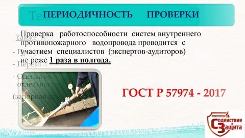 Проверка сетей пожарного водопровода