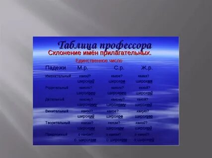 Профессор какой род