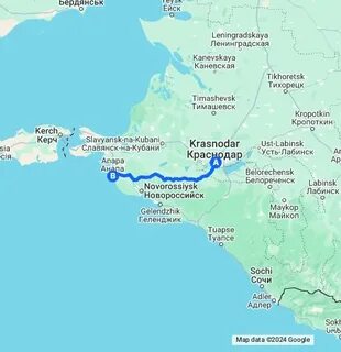 Карта анапской краснодарского