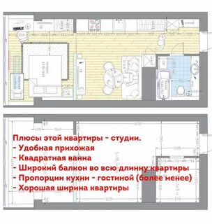 Квартира шириной 4 метра