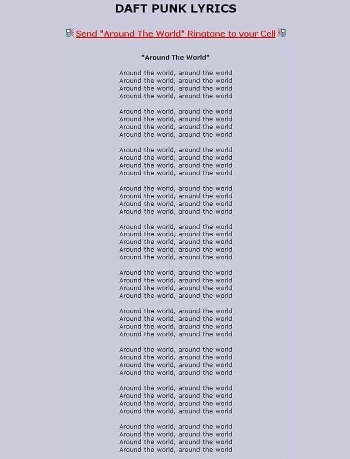 Rscl all around the world tribbs. Around the world текст. daft punk around the world lyrics. дафт панк around the world. daft punk текст.