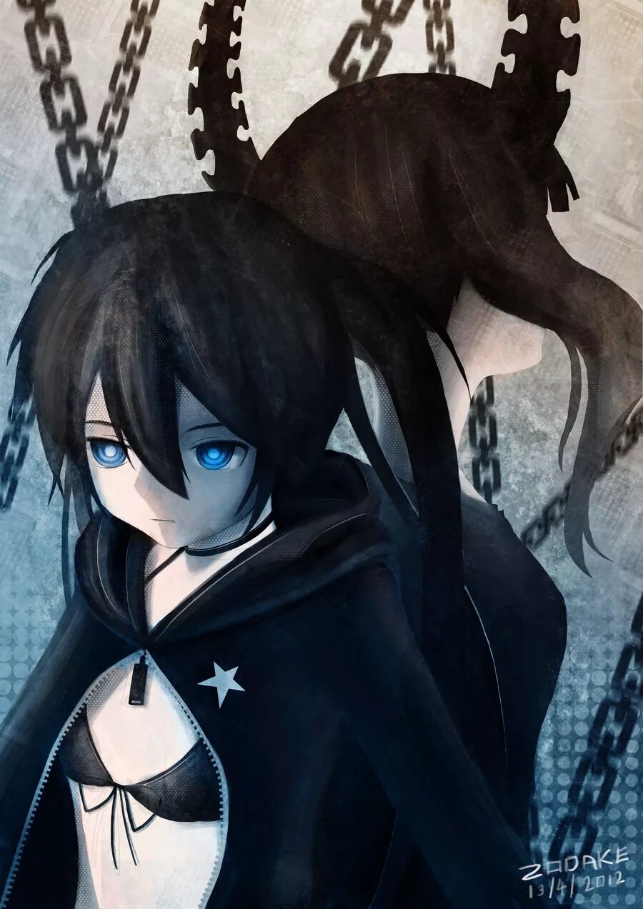 Курои. Black Rock Shooter мато Курои. Блэк рок шутер мато курой. Мато Курои стрелок с черной скалы скрины.