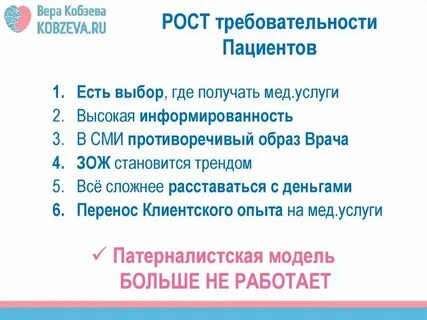 Пациентоориентированность как конкурентное преимущество