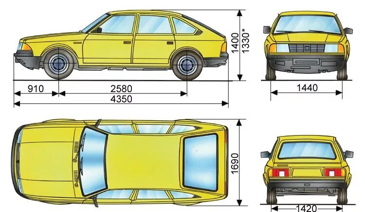 Средний объем автомобиля. Габариты автомобиля Москвич 2141. Москвич 2141 Размеры кузова. Москвич 2141 габариты кузова. Москвич 2141 чертеж.