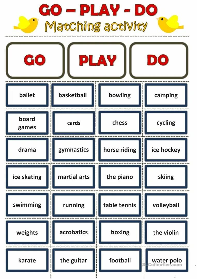 Do make sports. Задание на go do Play. Глаголы с do Play go. Play do go правило. Глаголы с видами спорта.