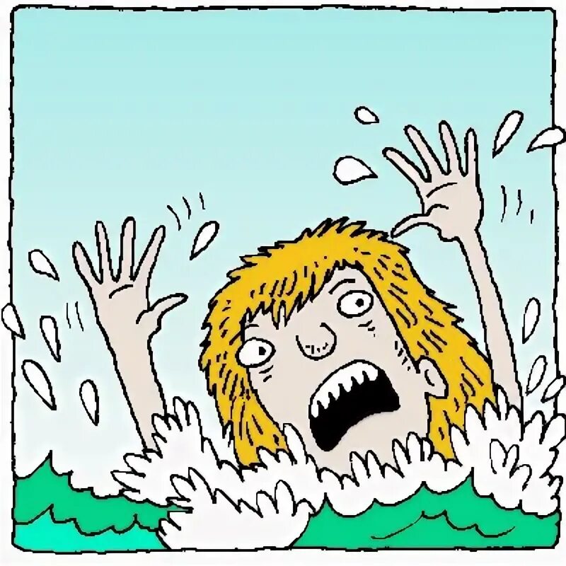 Drowning cartoon. Can't Swim. Can't Swim Clipart. Can't Swim cartoon.