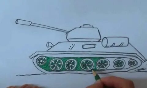 Как нарисовать танк ребенку 6