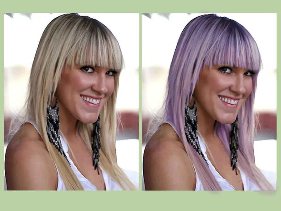 Hair color change. How to change hair Color. Как убрать волосы в фотошопе.