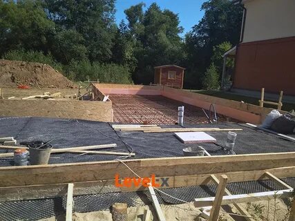 Плита фундамент с ребрами