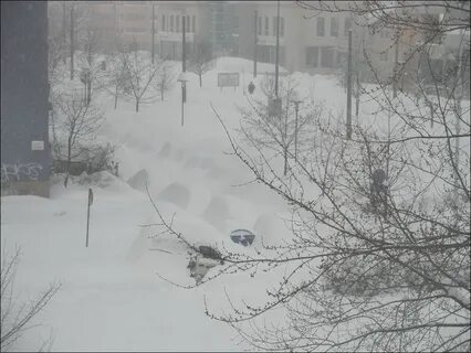 В виду снегопада движение