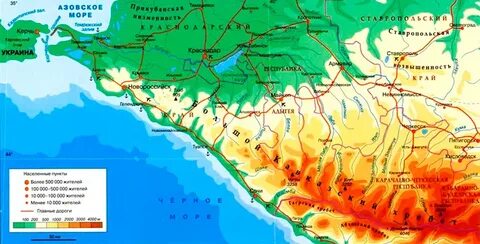 Река кубань на карте краснодарского