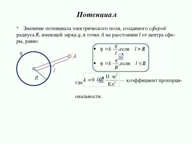 Определите заряд сферы если потенциал. Потенциал внутри сферы формула. Потенциал поля создаваемого заряженной проводящей сферой. Потенциал электрического поля сферы формула. Потенциал электрического поля заряженной сферы.