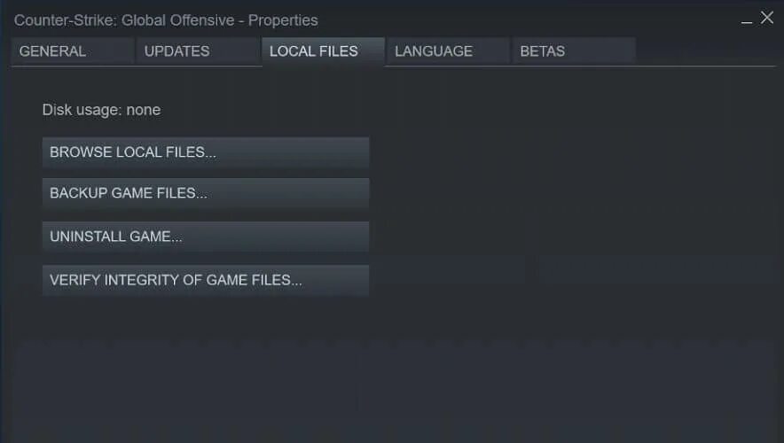Local files