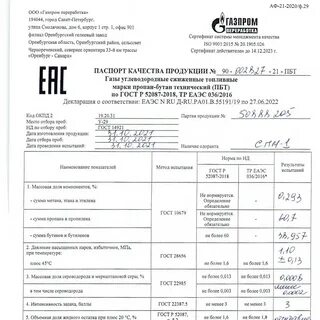 Пропан бутан технический