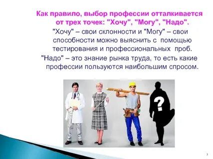 Какую профессию выбрать парню