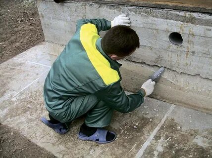 Выровнять фундамент раствором