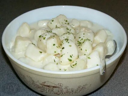 Картошка вареная с молоком
