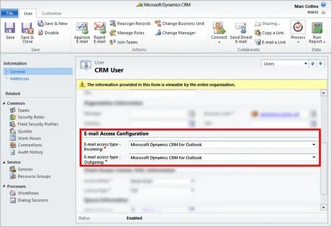 Email config