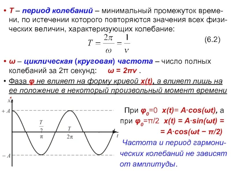 Частота и циклическая частота колебаний. Круговая частота колебаний. Циклическая частота гармонических колебаний это. Частота колебаний формула. Циклическая частота гармонических колебаний это.