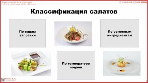 Виды холодных салатов