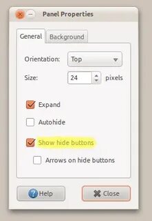 Hide buttons