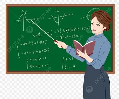 Учитель женщина преподает математику PNG , учитель, День учителя, учительни...