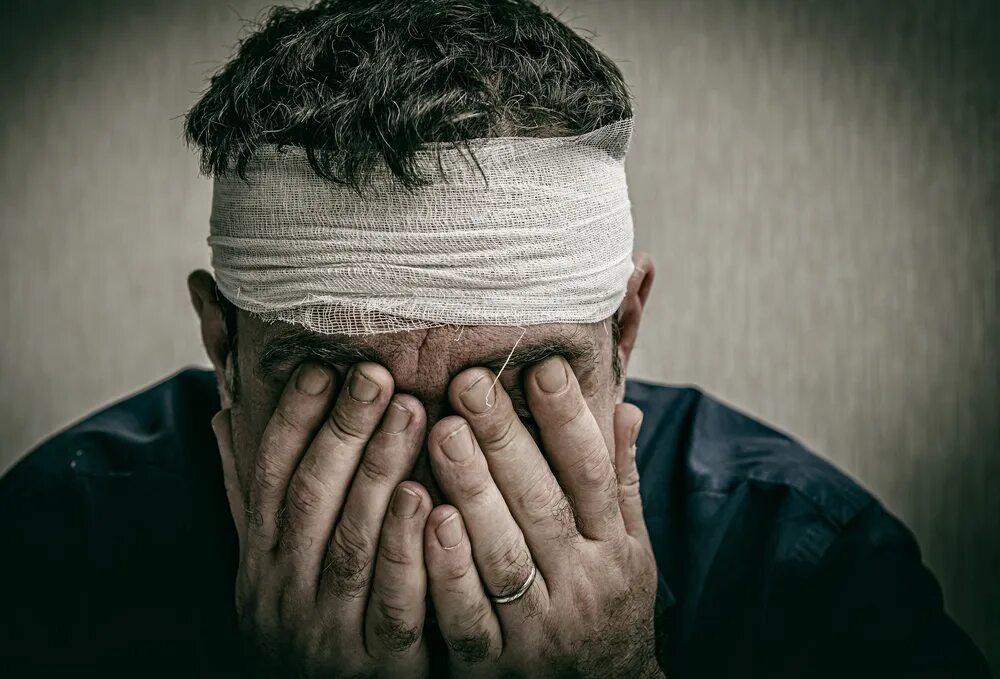 Injured man