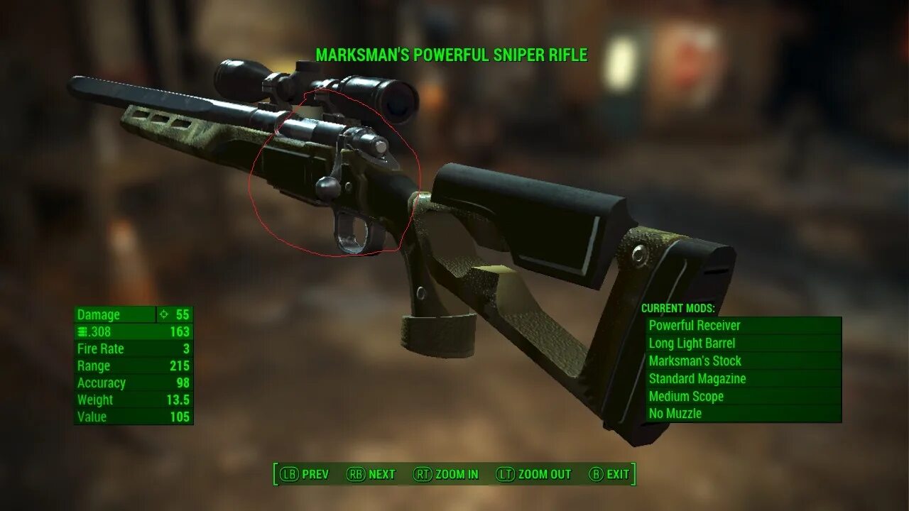 фоллаут 4 снайперские винтовки