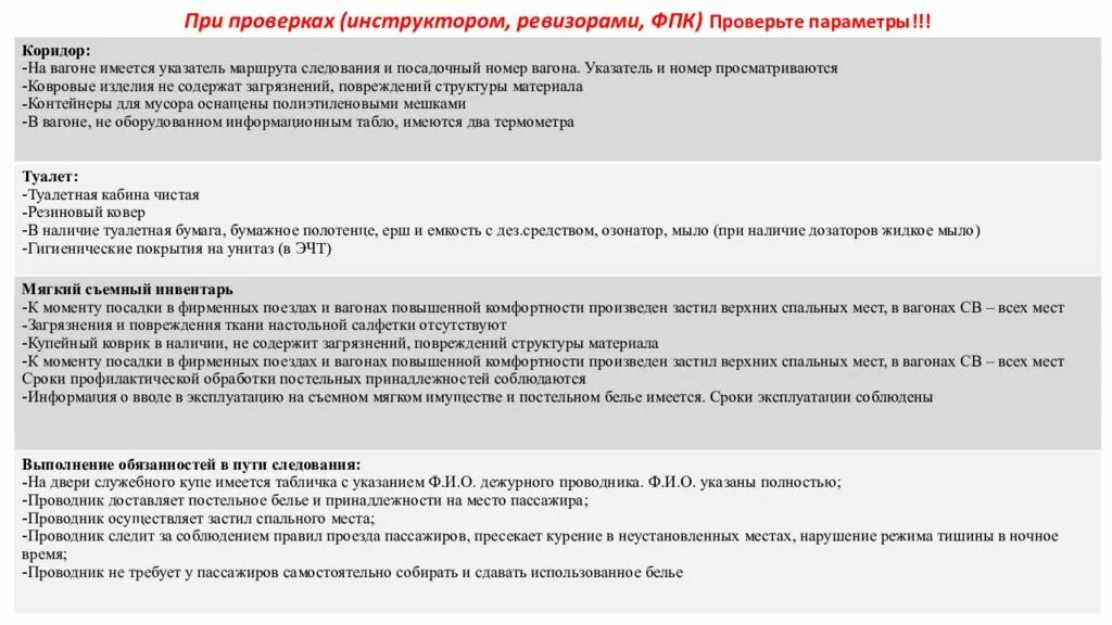 Обязанности проводника пассажирского вагона. Проведение ревизии в пассажирских поездах. Этика проводника пассажирского вагона. Порядок проведение ревизии в поездах.